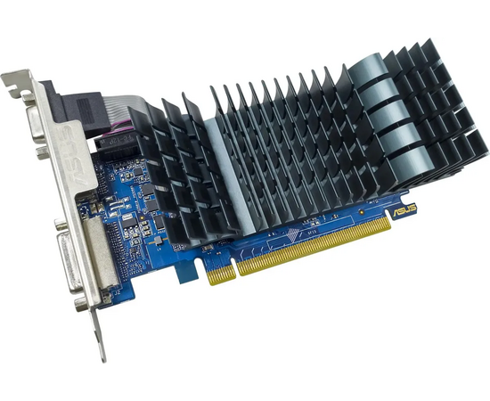  Видеокарта Asus Nvidia GeForce GT 710 2Gb (GT710-SL-2GD5-BRK-Evo) PCI-E 64bit GDDR5 954/5012 DVIx1 HDMIx1 CRTx1 HDCP Ret low profile 