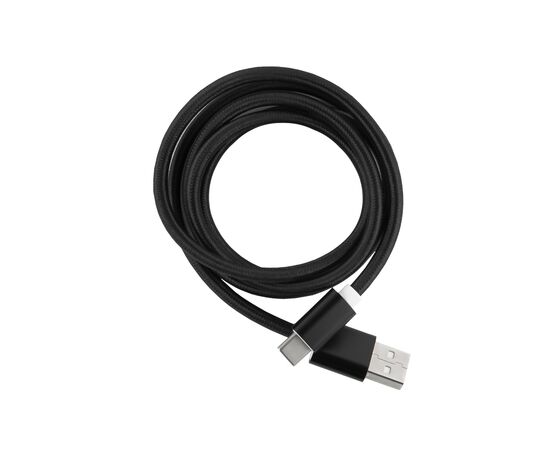  Дата-кабель Red Line USB - Type-C 2.0 нейлоновая оплетка, черный 