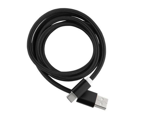  Дата-кабель Red Line USB - Type-C 2.0 нейлоновая оплетка, черный 