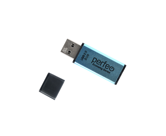  Флешка Perfeo 8GB E03 Голубая economy series 