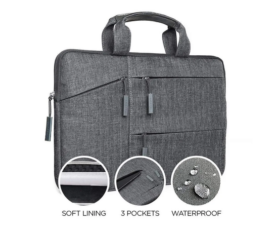  Сумка Satechi ST-LTB13 Water-Resistant Laptop Carrying Case Нейлон, Серый 