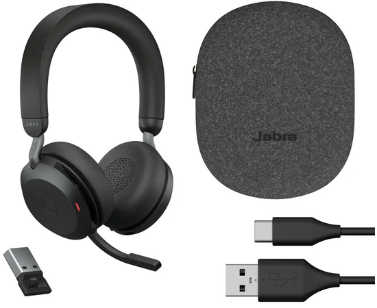  Гарнитура Jabra Evolve2 55 Link380a MS (25599-999-999) черный накладные, Bluetooth 