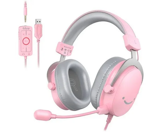  Наушники Fifine H9P Pink/Grey 