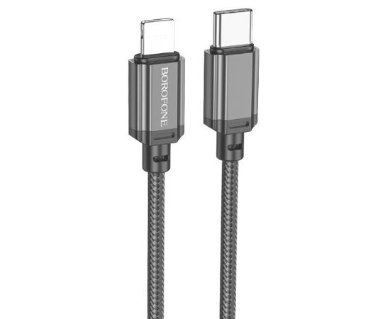  Кабель BOROFONE BX87 Sharp PD Charging data cable for ip(L=2M)(packaged) Black 