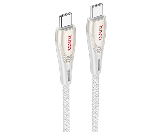  Кабель USB-C HOCO U133 Monte Type-C - Type-C, 3A, 60W, 1.2 м, серый 