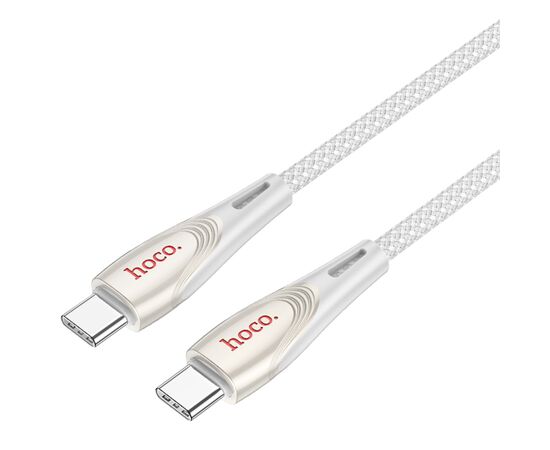  Кабель USB-C HOCO U133 Monte Type-C - Type-C, 3A, 60W, 1.2 м, серый 