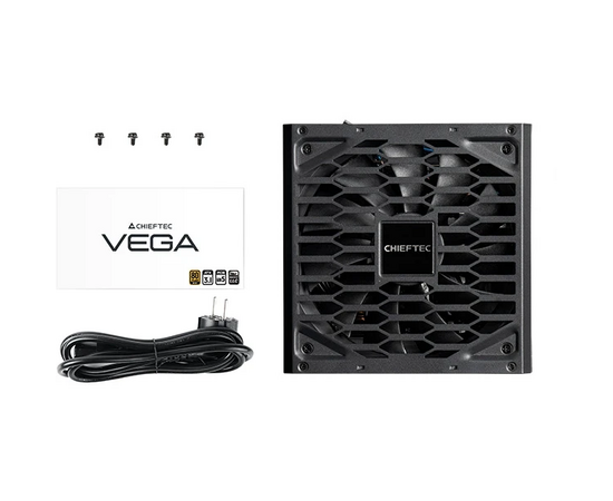 Блок питания Chieftec Vega PPG-750-S (ATX 3.1, 750W, 80 Plus Gold, Active PFC, 135mm fan, Gen5 PCIe) Retail 