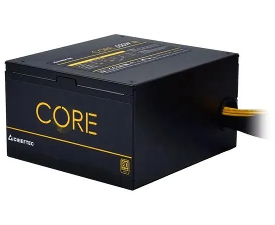  Блок питания Chieftec Core BBS-500S-Bulk (ATX 2.3, 500W, 80 Plus Gold, Active PFC, 120mm fan) OEM 