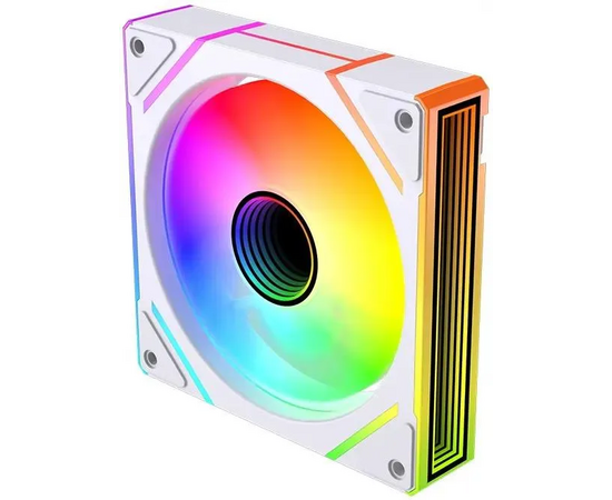  Вентилятор Bloody BD-CF120ARGB2 LCD ARGB (BD-CF120ARGB2-WH) 120х120x25 белый 4-pin 26дБ (упак. 1шт) Ret 