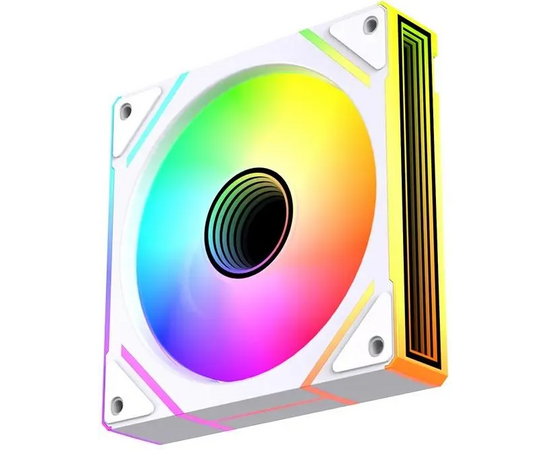  Вентилятор Bloody BD-CF120ARGB2 LCD ARGB (BD-CF120ARGB2-WH) 120х120x25 белый 4-pin 26дБ (упак. 1шт) Ret 