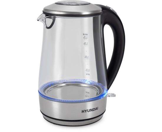  Электрочайник Hyundai HYK-G8406 1.7л. прозрачный/черный 