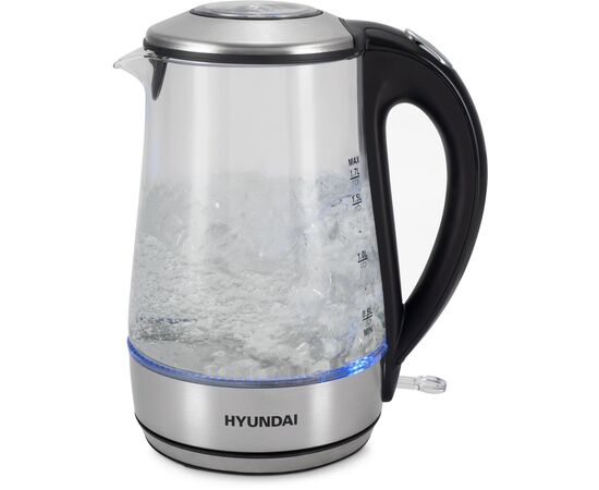  Электрочайник Hyundai HYK-G8406 1.7л. прозрачный/черный 
