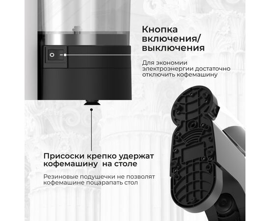  Кофемашина капсульная Stelvio XC300 белая 