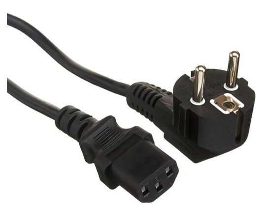 Кабель питания ExeGate Power PC-5P EP280666RUS (Евровилка угловая Schuko- C13, VDE-250V-3*1.0mm2, медь, черный, 10A, 5м) 