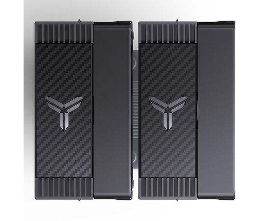  Кулер JONSBO CR-3000E LGA1700/1200/115X/AM5/AM4 (TDP 260W, PWM, 2 x 120mm Black Fan, 7 тепловых трубок, 4-pin) Retail 