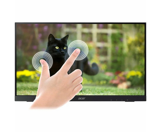  Монитор Acer UT272bmipzx UM.HW2CD.002 ZeroFrame Black, 10 point MultiTouch, 16:9, IPS, 1920x1080, 4ms, 360cd, 75Hz, 1xHDMI(1.4) + 1xDP(1.2) USB 