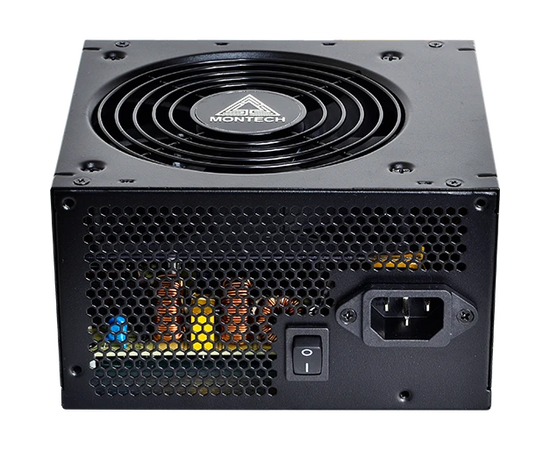  Блок питания Montech Beta 550W / ATX 2.43, APFC, 80 Plus Bronze, Japan main caps, 120mm fan, non-modular 