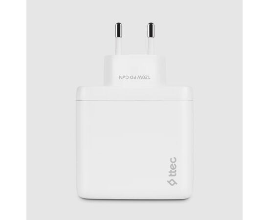  СЗУ TTEC 2SCG04B SmartCharger Trio GAN 120W PD Travel Charger 2 USB-C+USB-A White 