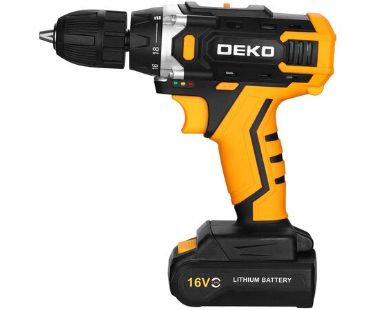  Дрель-шуруповерт Deko Sharker 16V (083-1041) 