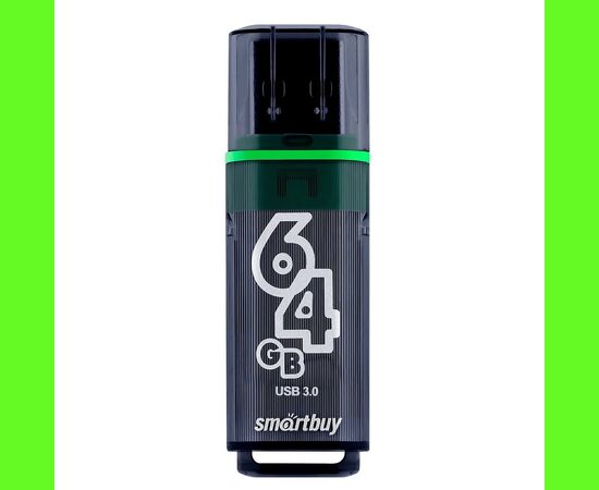  Флэш накопитель USB 64 Гб Smart Buy Glossy 3.0 (dark grey) (95150) 