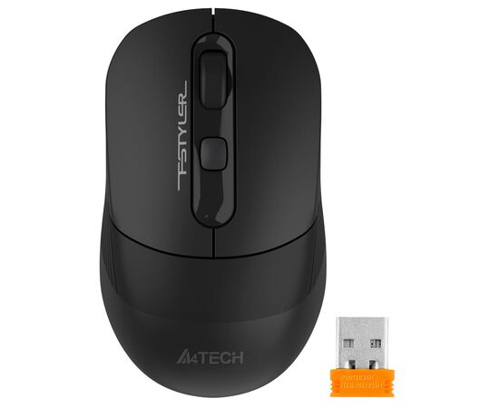  Мышь A4Tech Fstyler FB10C черный оптич. 2000dpi беспров. BT/Radio USB 4but (FB10C STONE BLACK) 