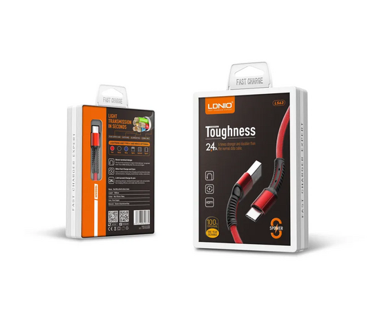  LDNIO LS63/ USB кабель Micro/ 1m/ 2.4A/ медь: 86 жил/ Gray 
