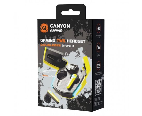  Наушники Canyon GTWS-2 (CND-GTWS2Y) Yellow 