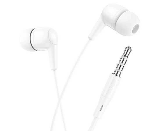  Наушники Hoco M97 Enjoy universal earphones with mic , Белый 