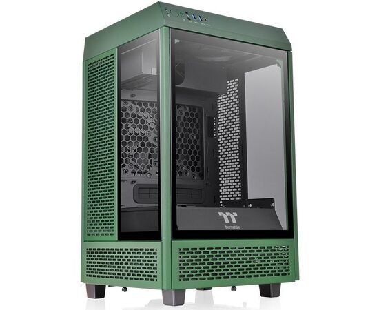  Корпус Thermaltake The Tower 100 Racing Green CA-1R3-00SCWN-00 черный без БП miniITX 1x120mm 3x140mm 2xUSB3.0 audio bott PSU 