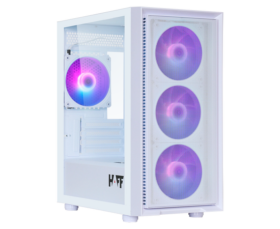  Корпус HAFF Flash White (mATX, без БП, 1хUSB3.0, 2хUSB2.0, с окном) 