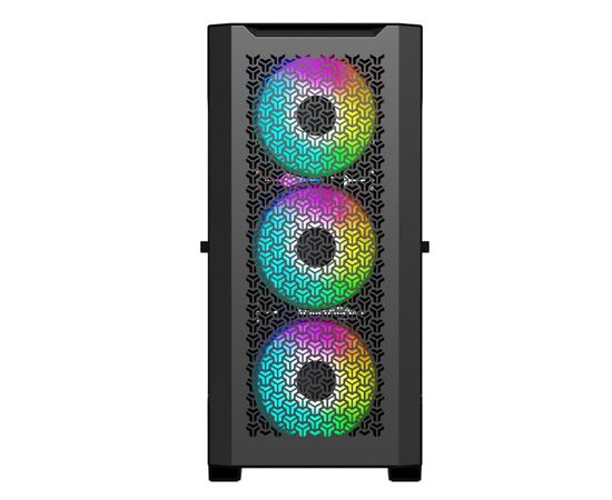  Корпус ACD Fort 279G AH-TC6G8-000 ATX, Black, USB2.0*2+USB 3.0+HD audio, RGB FAN 4*14cm, up to 9 pcs 3,5", HDD, TG cover, SPCC 0,9 mm 