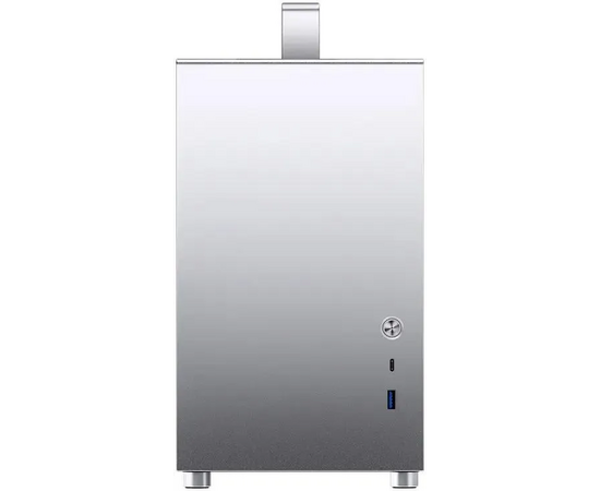  Корпус Jonsbo T8 Plus Silver без БП, боковые панели из закаленного стекла, mini-ITX, серебристый 