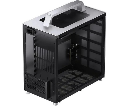  Корпус Jonsbo T8 Plus Silver без БП, боковые панели из закаленного стекла, mini-ITX, серебристый 