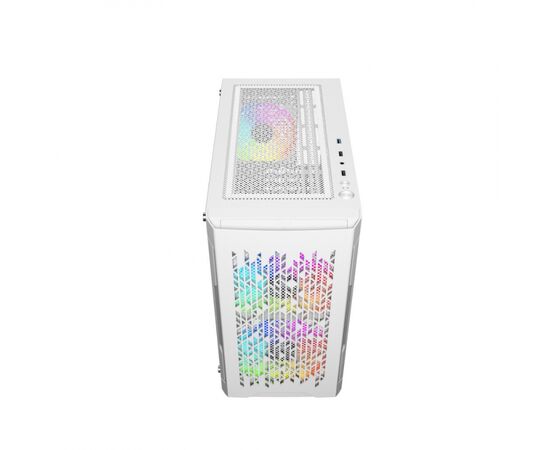 Корпус Powercase Mistral Micro D3W ARGB (CMMDW-A3), Tempered Glass, 2x 140mm ARGB PWM+1x 120mm ARGB PWM, белый, mATX 