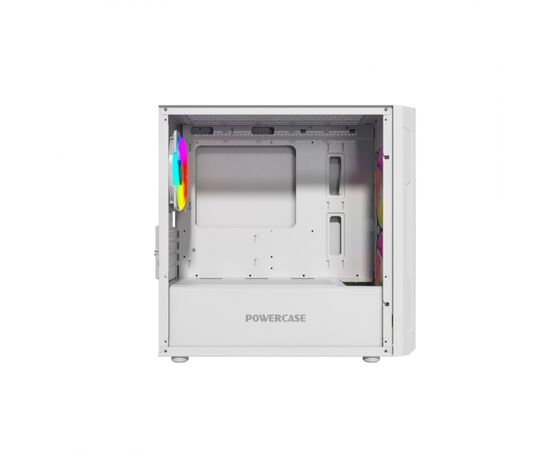  Корпус Powercase Mistral Micro D3W ARGB (CMMDW-A3), Tempered Glass, 2x 140mm ARGB PWM+1x 120mm ARGB PWM, белый, mATX 