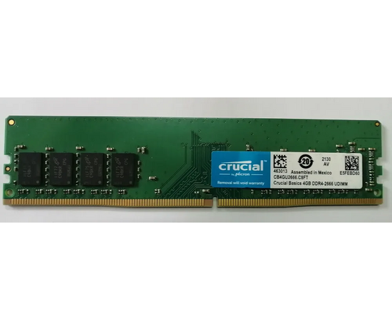  ОЗУ Crucial CB4GU2666 4GB 2666МГц DDR4 UDIMM 