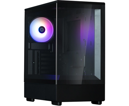  Корпус ZALMAN P10, mATX, Black, Window, 2x3.5", 3x2.5", 1xUSB Type-C, 1xUSB3.0, Rear 1x120mm ARGB 