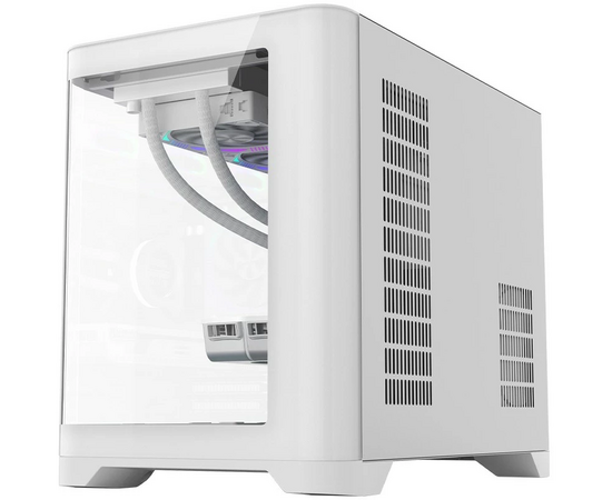  Корпус 1STPLAYER UVIEW UV6 White (UV6-WH) / mATX 