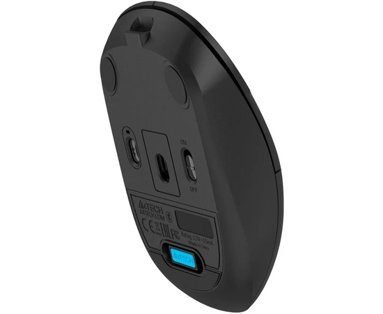  Мышь A4Tech Fstyler FG16CS Air2 черный оптич. 2000dpi silent беспров. USB для ноутбука 3but (FG16CS 