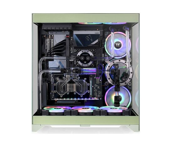  Корпус Thermaltake CTE E550 Matcha зеленый (CA-1Z8-00MEWN-00) без БП ATX 3x140mm 2xUSB3.0 audio bott PSU 