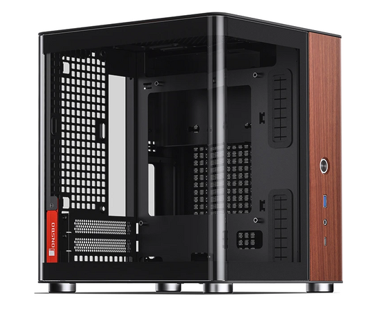  Корпус JONSBO TK-0 Black без БП, боковая панель из зак. стекла (панорама), mini-ITX, SFX, черный 