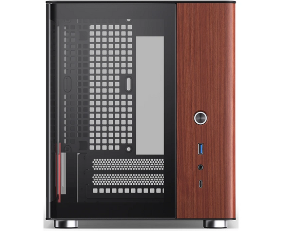  Корпус JONSBO TK-0 Black без БП, боковая панель из зак. стекла (панорама), mini-ITX, SFX, черный 