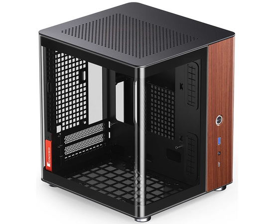  Корпус JONSBO TK-0 Black без БП, боковая панель из зак. стекла (панорама), mini-ITX, SFX, черный 