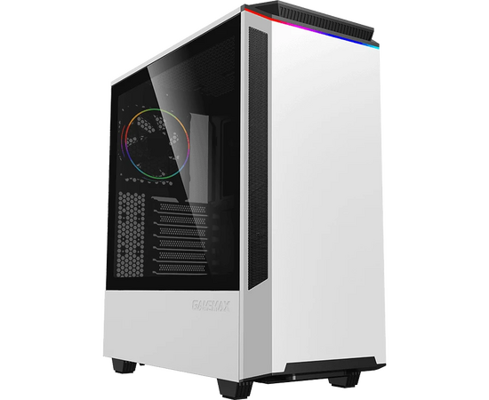  Корпус GameMax T801 Paladin White без БП (Midi Tower, ATX, Белый, Зак.стекло, USB 3.0) 