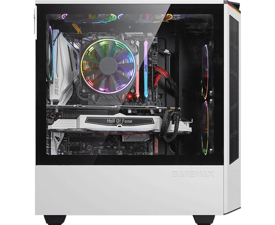  Корпус GameMax T801 Paladin White без БП (Midi Tower, ATX, Белый, Зак.стекло, USB 3.0) 
