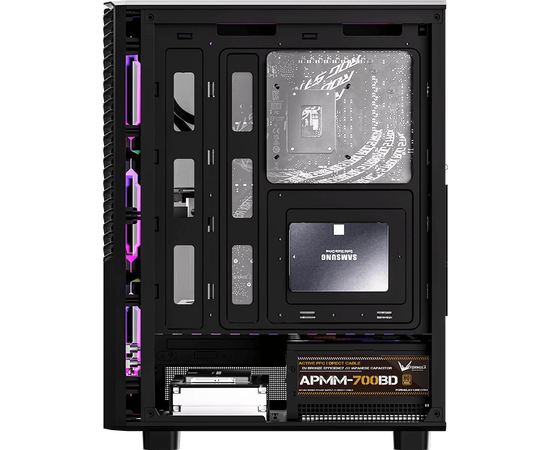  Корпус Formula Mana Geometry черный без БП ATX 3x120mm 1xUSB3.0 1xUSB3.1 audio bott PSU 
