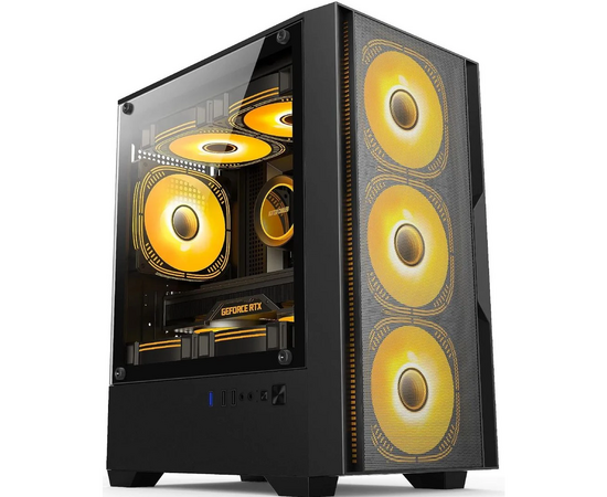  Корпус Accord ACC-ZCU1B, mATX, Mini-Tower, без БП, черный 