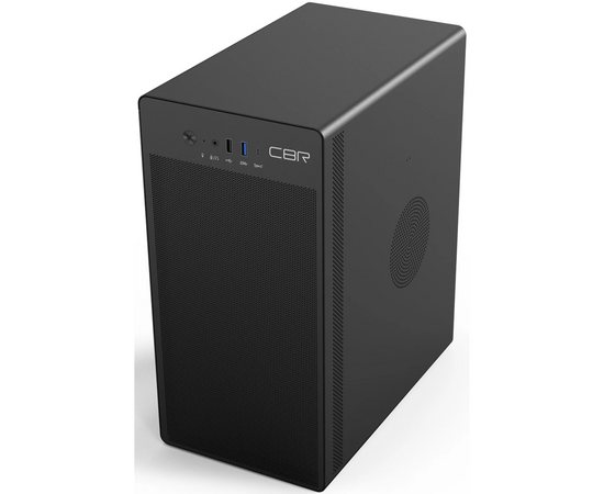  Корпус CBR V285 (PCC-MATX-V285-WPSU) mATX Minitower , без БП, 1*USB 3.0 Type-C, 1*USB 3.0, 1*USB 2.0, HD Audio+Mic, кабель питания 1.2м, Black 