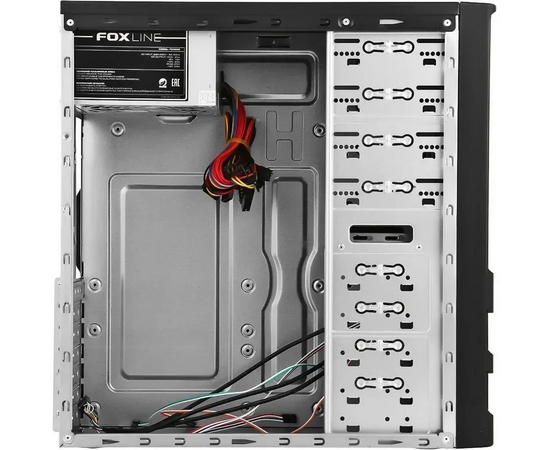  Корпус Foxline FL-301-FZ450-RW ATX case, black, w/PSU 8cm 450 Ватт, w/4xUSB2.0, w/o FAN, w/DVD-RW, w/C13-C14 cable 1.5m 
