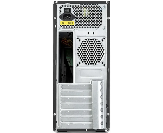  Корпус Foxline FL-301-FZ450-RW ATX case, black, w/PSU 8cm 450 Ватт, w/4xUSB2.0, w/o FAN, w/DVD-RW, w/C13-C14 cable 1.5m 